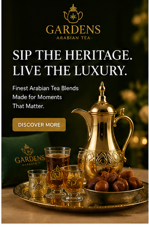 Gardens Arabian Tea home hero visual