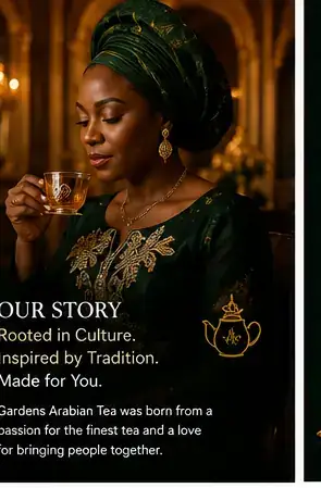 Our Story visual for Gardens Arabian Tea
