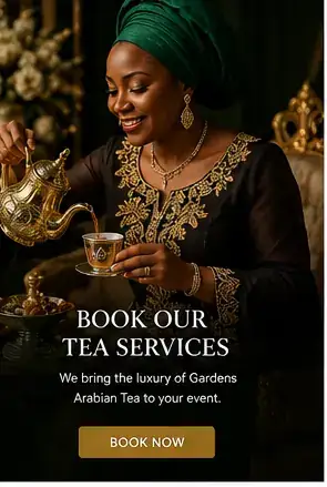 Book Gardens Arabian Tea services visual